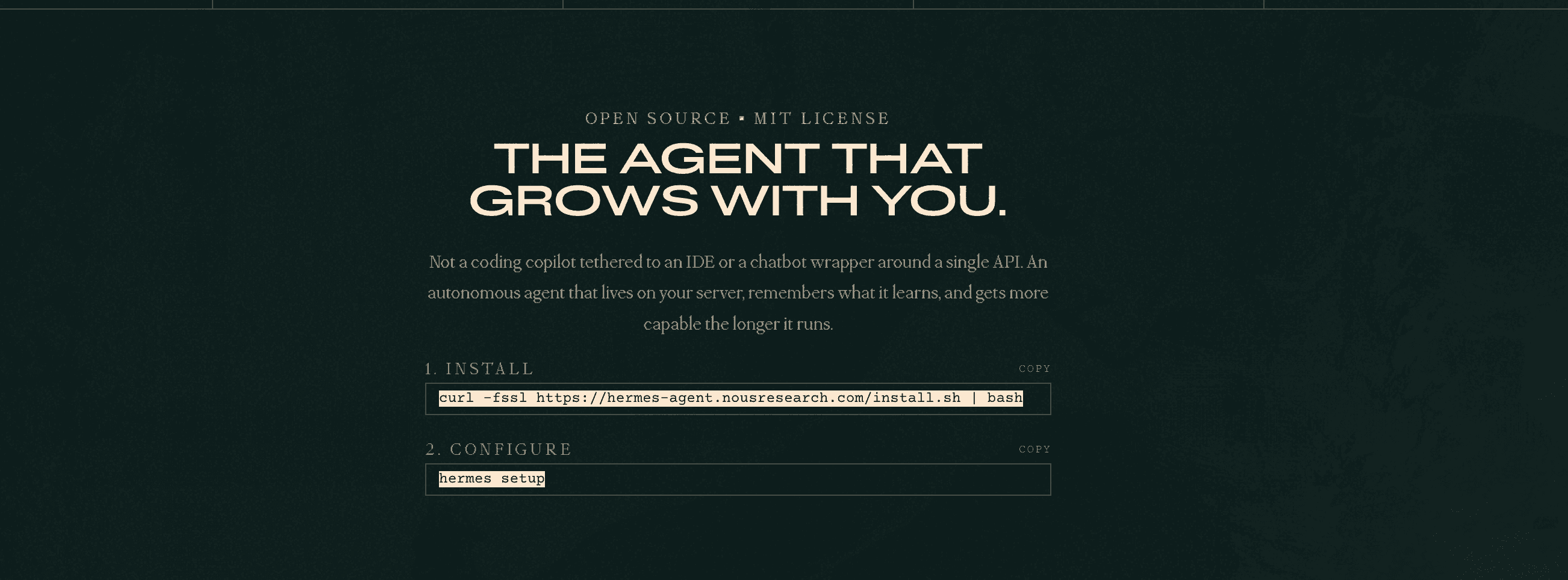 Hermes agent OpenClaw alternative