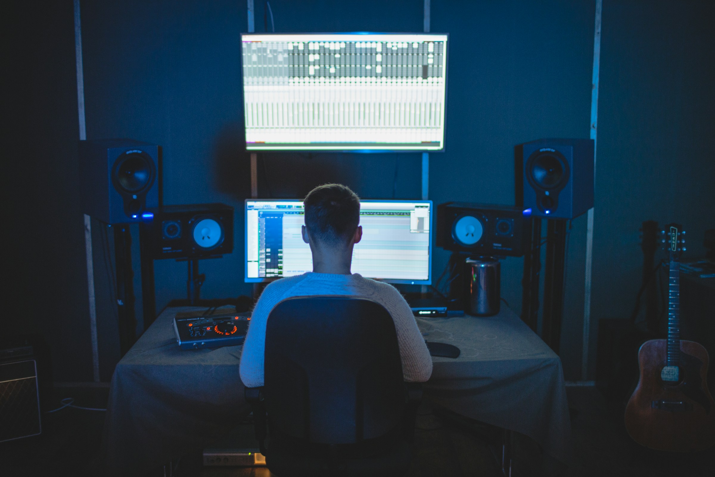 person editing song - How to Make Digital Music