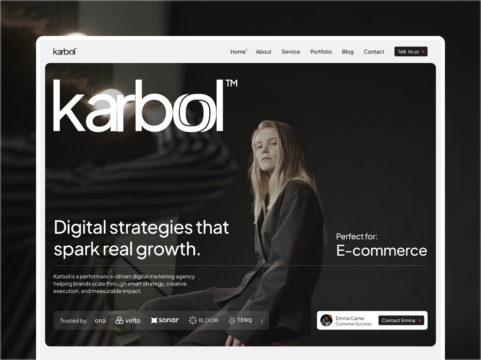 Karbol — 现代专业创意机构官网设计灵感
