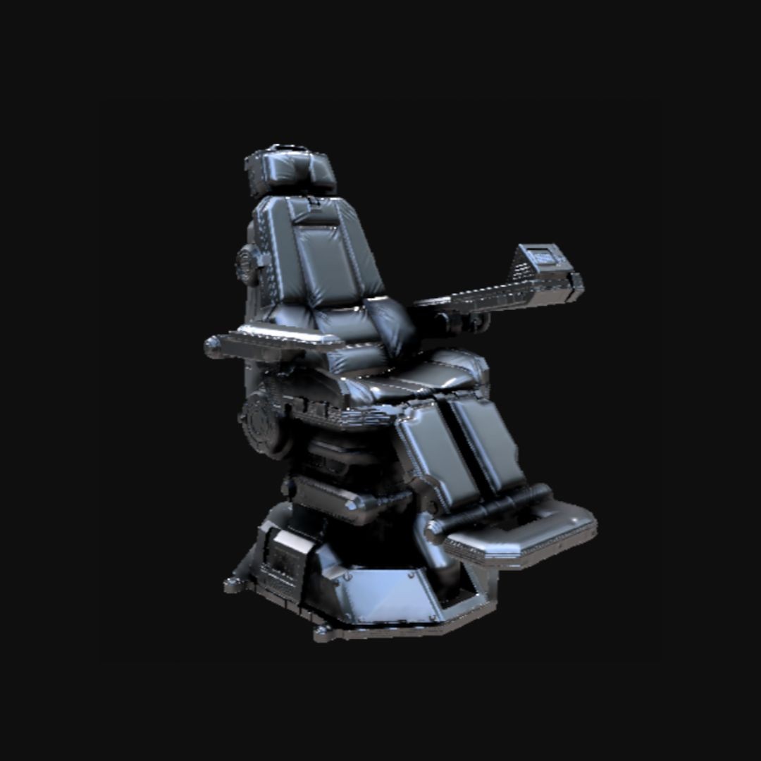 Combat chair figurine — custom AI-designed jewelry by Jewely.ai