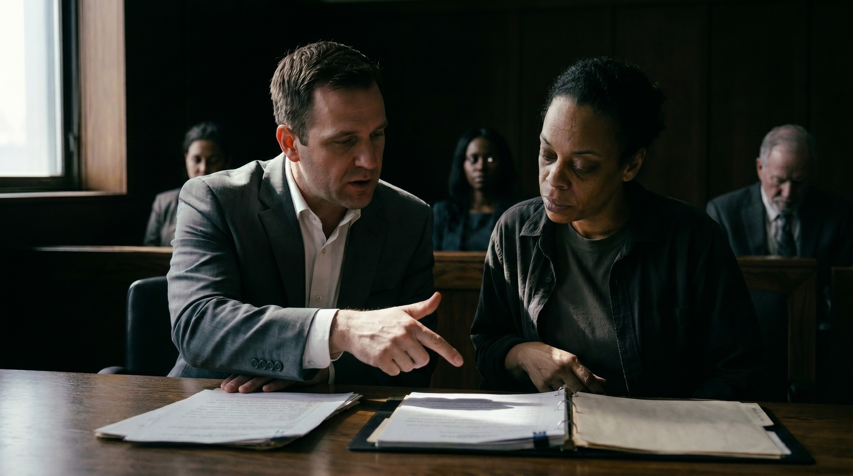 Attorney arguing pretrial diversion case for substance use disorder treatment alternative to incarceration