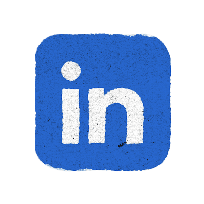 LinkedIn logo, highlighting how you can connect your professional profile to your Copyfolio portfolio and grow your network.
