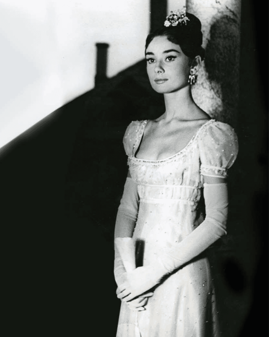 Gattinoni costumes for Audrey Hepburn in the film “War and Peace”.