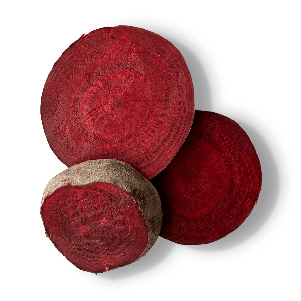 Beet Root, raw and sliced
