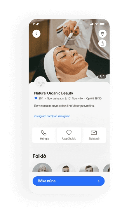 Snyrtistofur mobile booking
