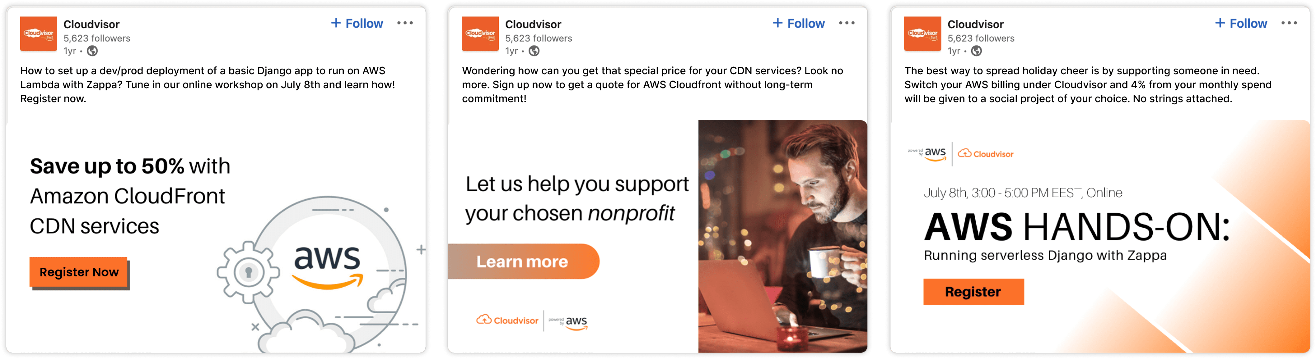 Cloudvisor LinkedIn Ads