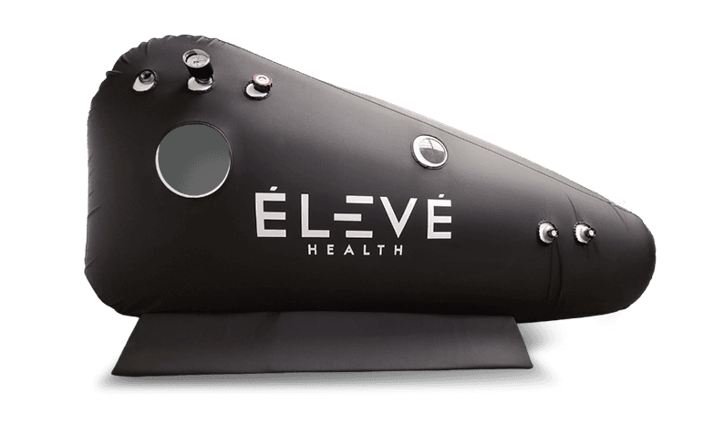 Eleve™ Vertical sitting hyperbaric chamber — compact 1.3 ATA HBOT system in upright configuration for space-efficient wellness environments