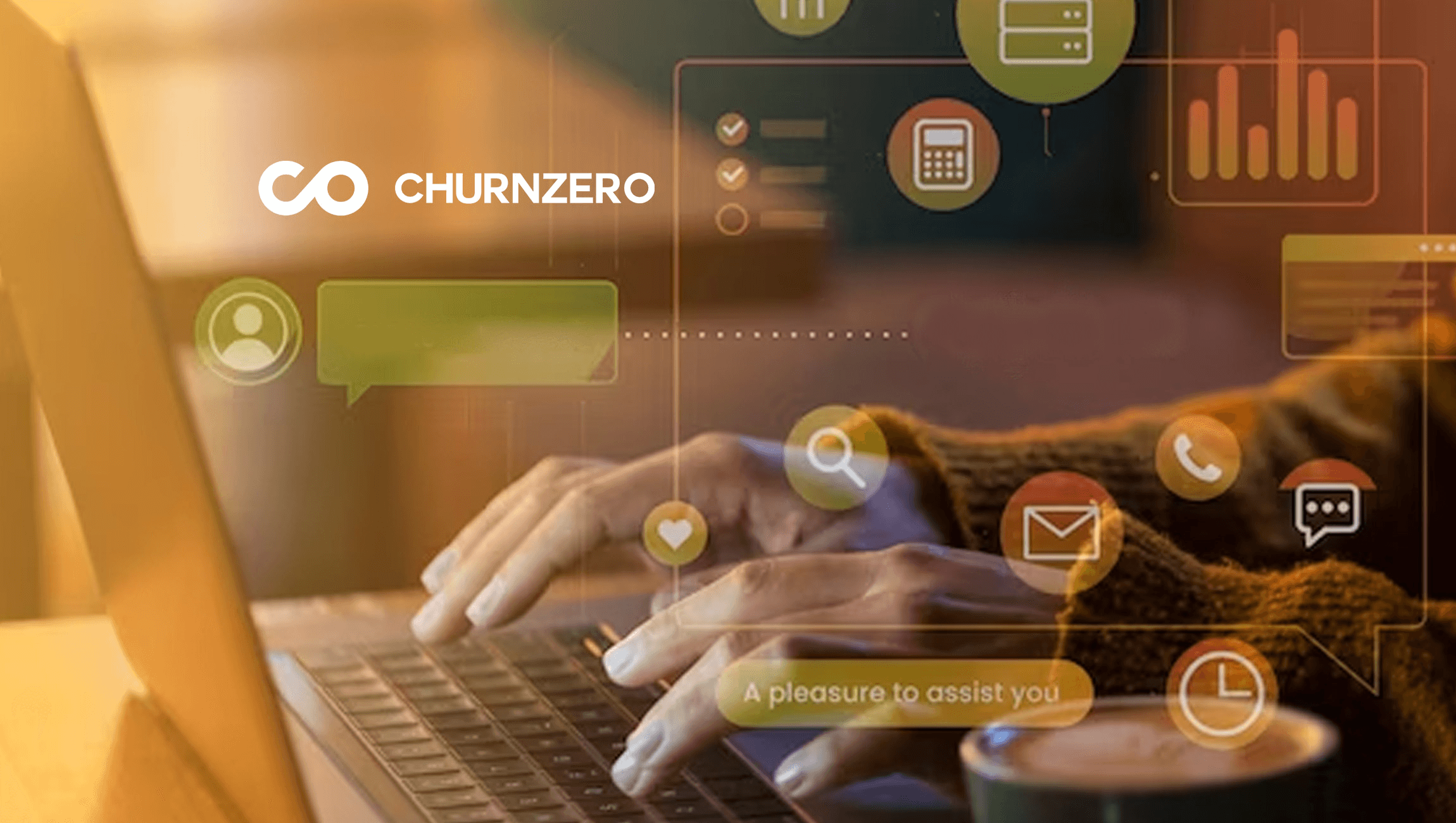 Person using laptop for customer success - Churnzero Competitors