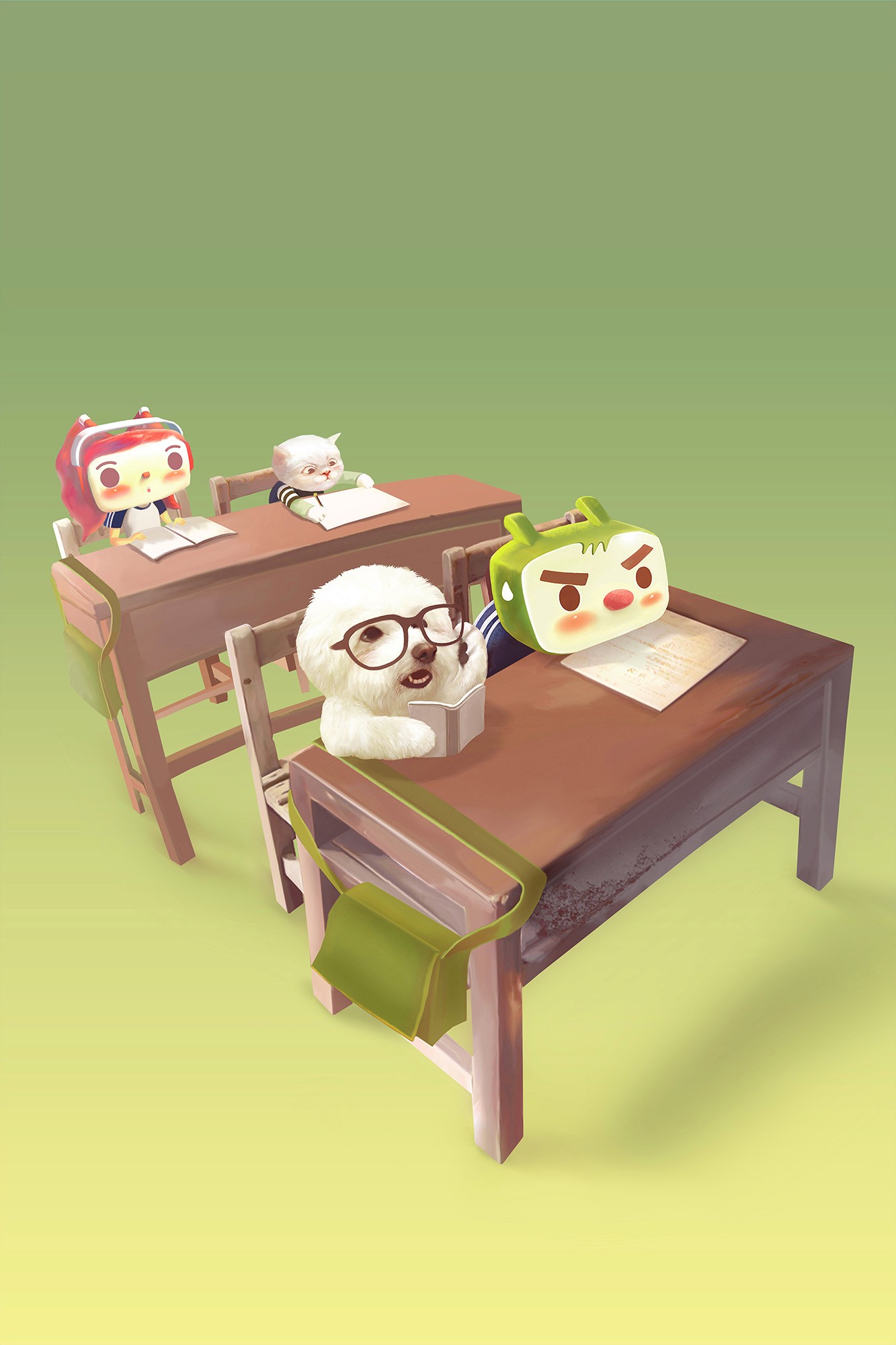 Smile Pup — Study Time