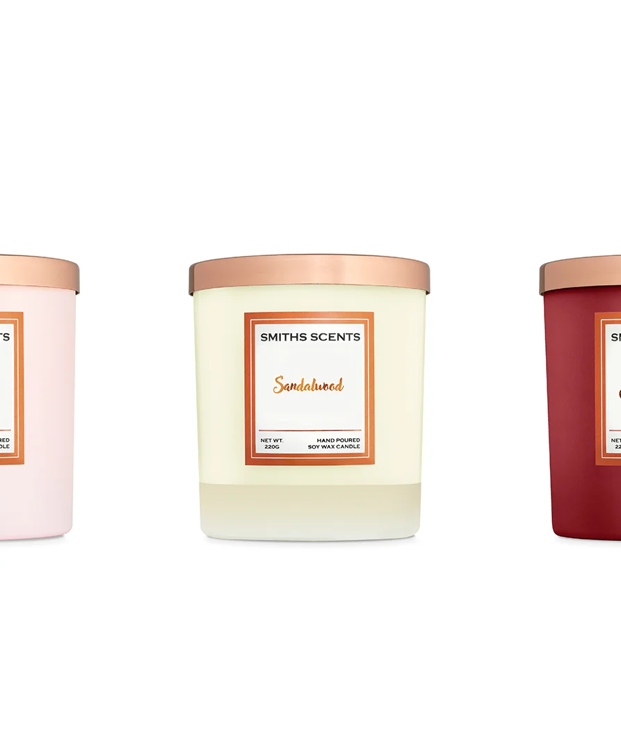 Smith Scents product range presented as a consistent collection.