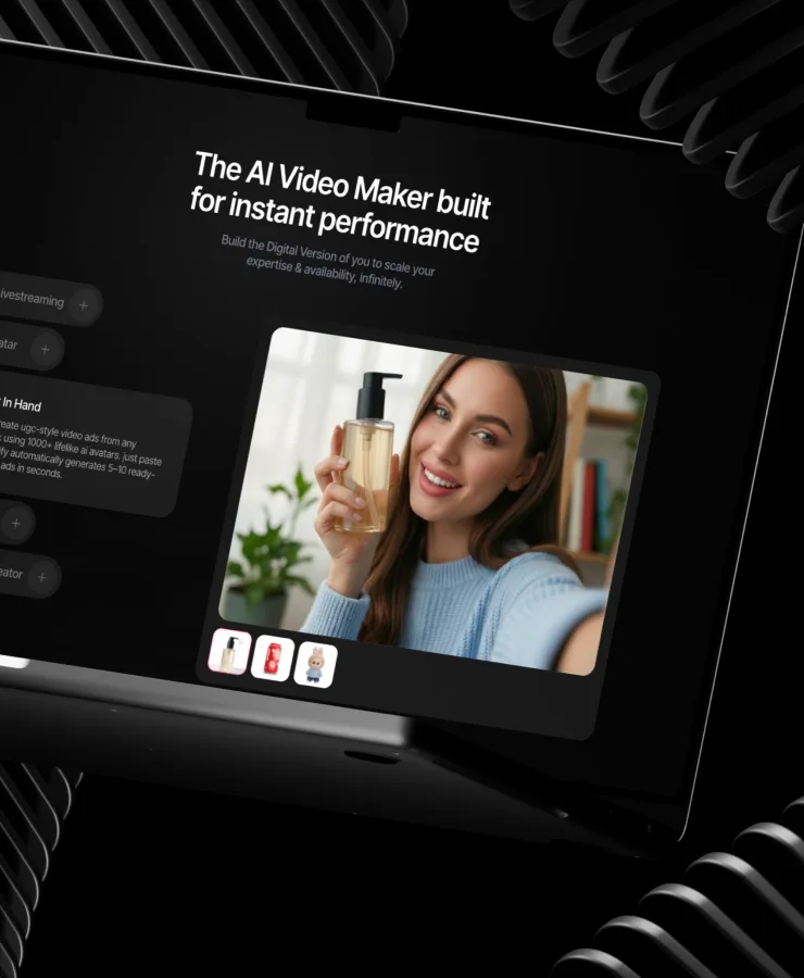 TwinTone interface explaining UGC campaign performance, localization, personalization, and distribution.