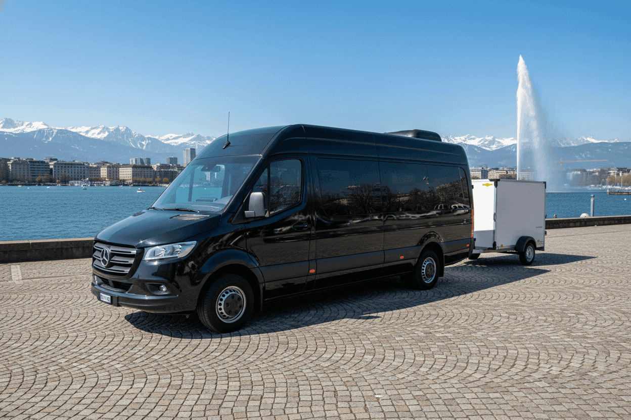 Mercedes-Benz Sprinter with private trailer