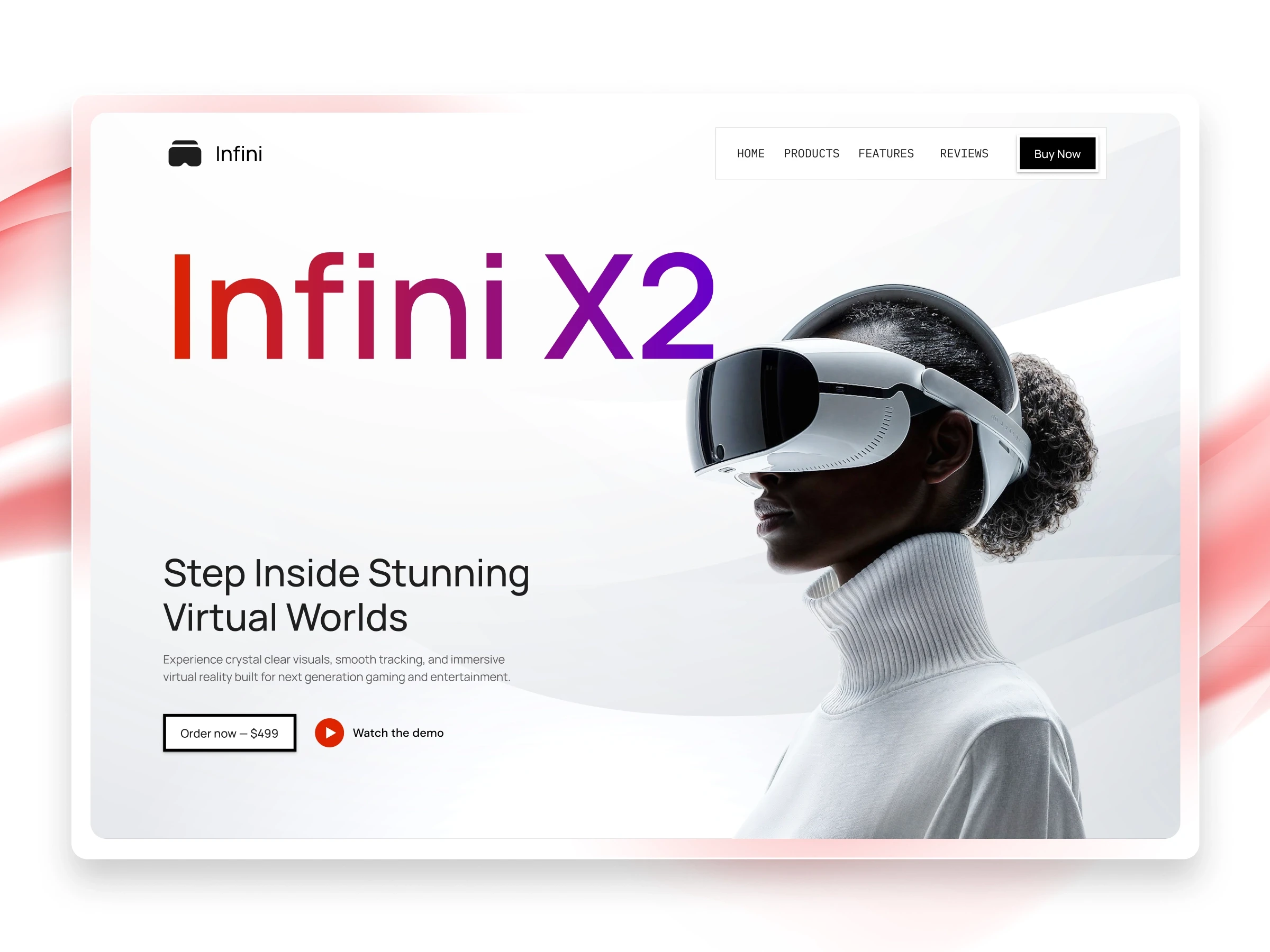 Infini Framer template