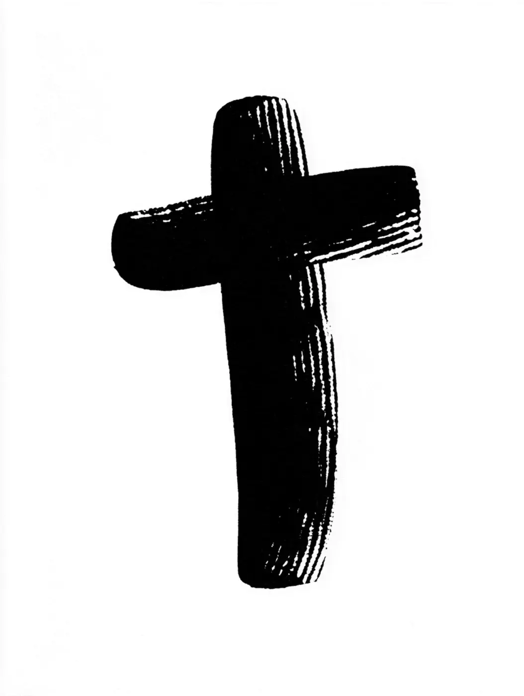 Black cross illustration