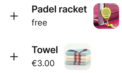 Add-ons that customers can add to their bookings in anny