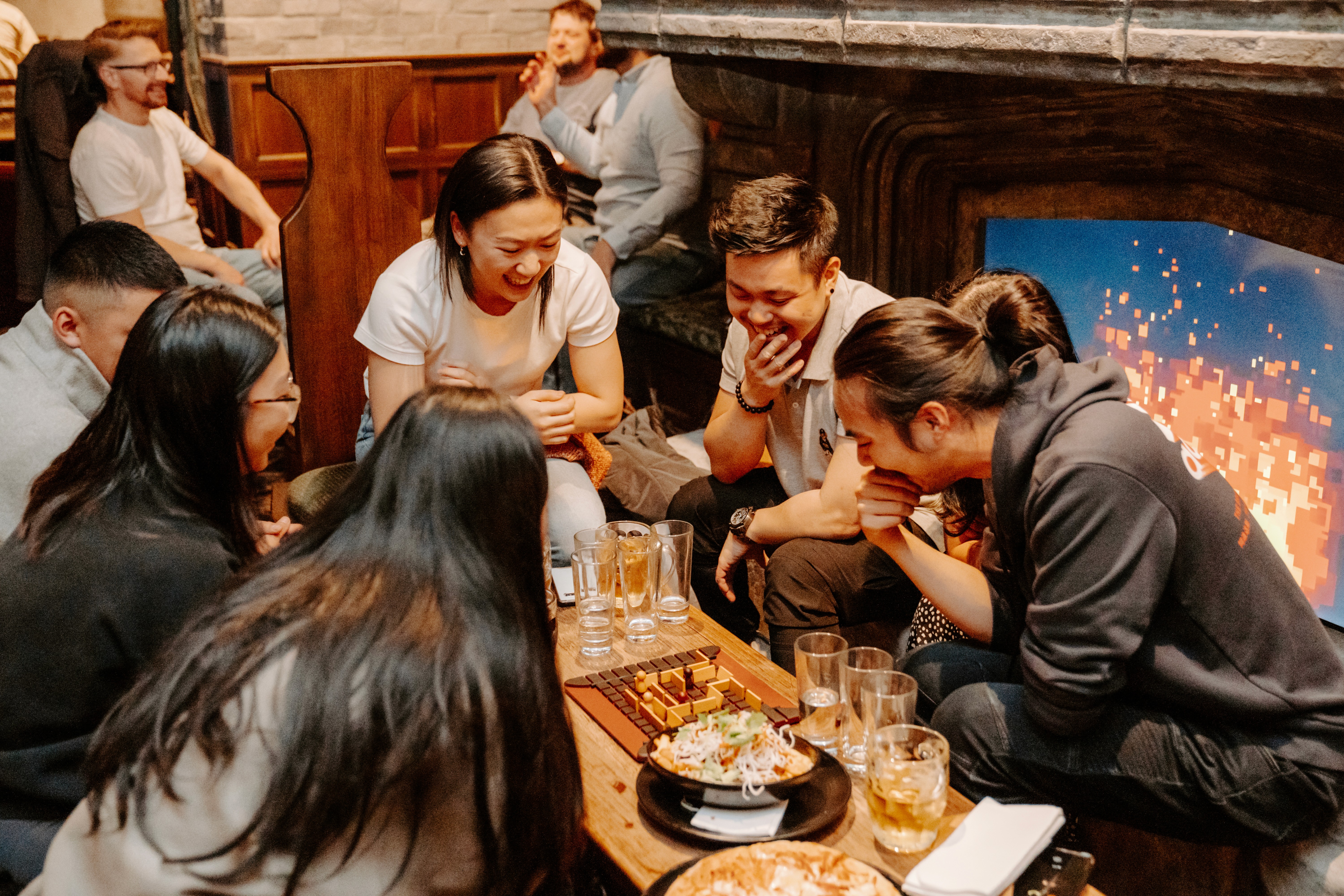 A guy having the best time SIM racing