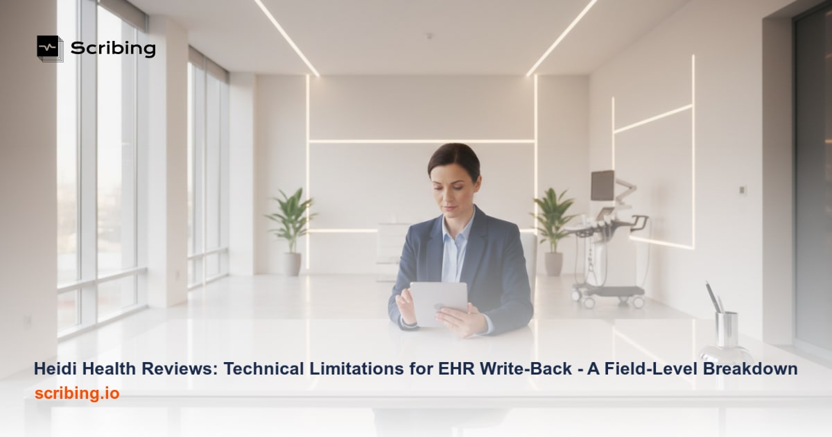 Illustration representing EHR write-back technical limitations and data integration challenges in clinical health technology systems
