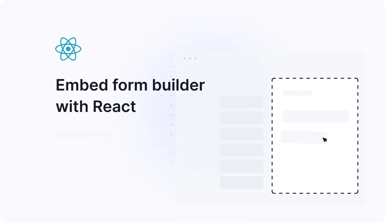 embed a form builder with react js