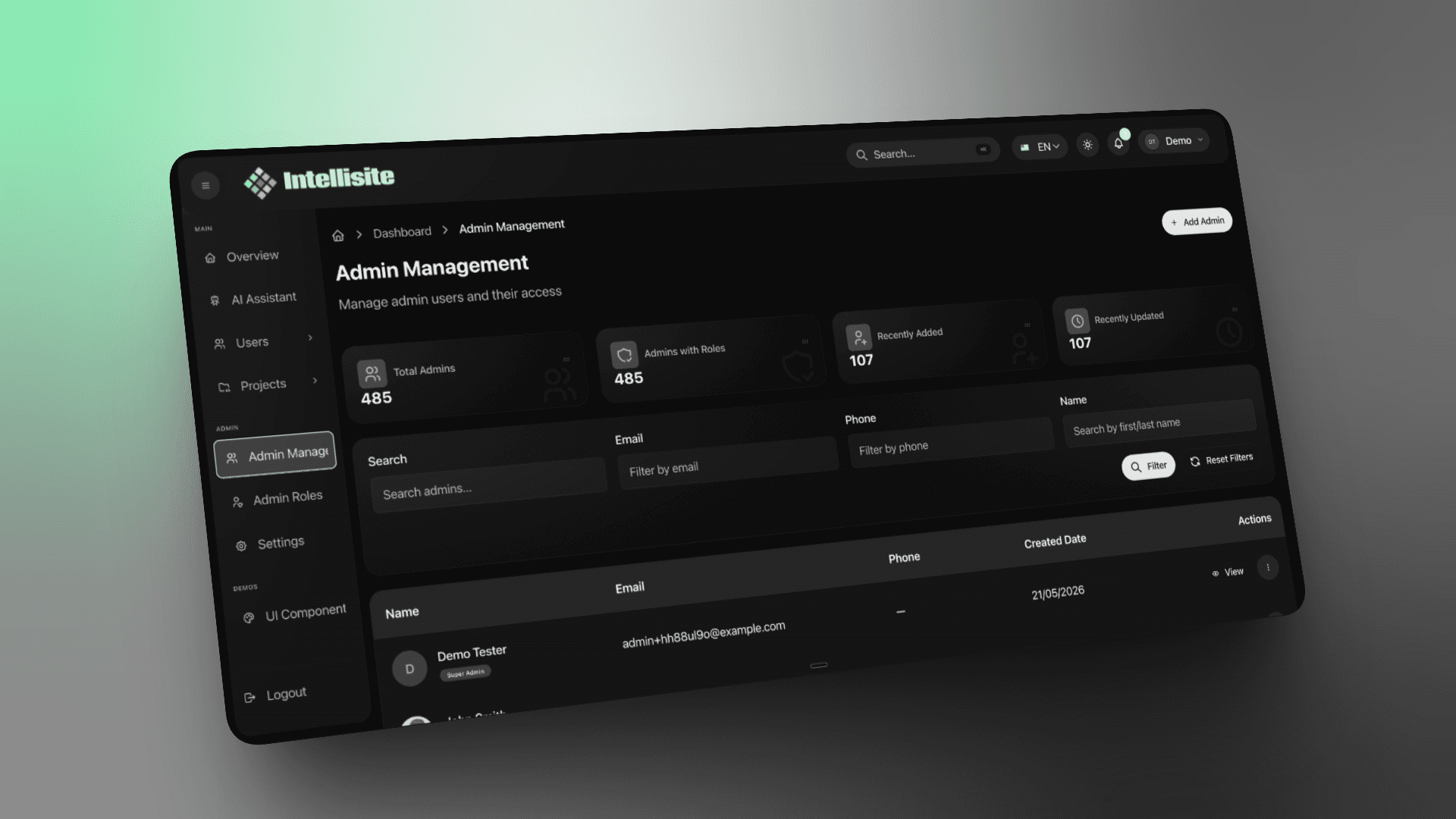 admin management