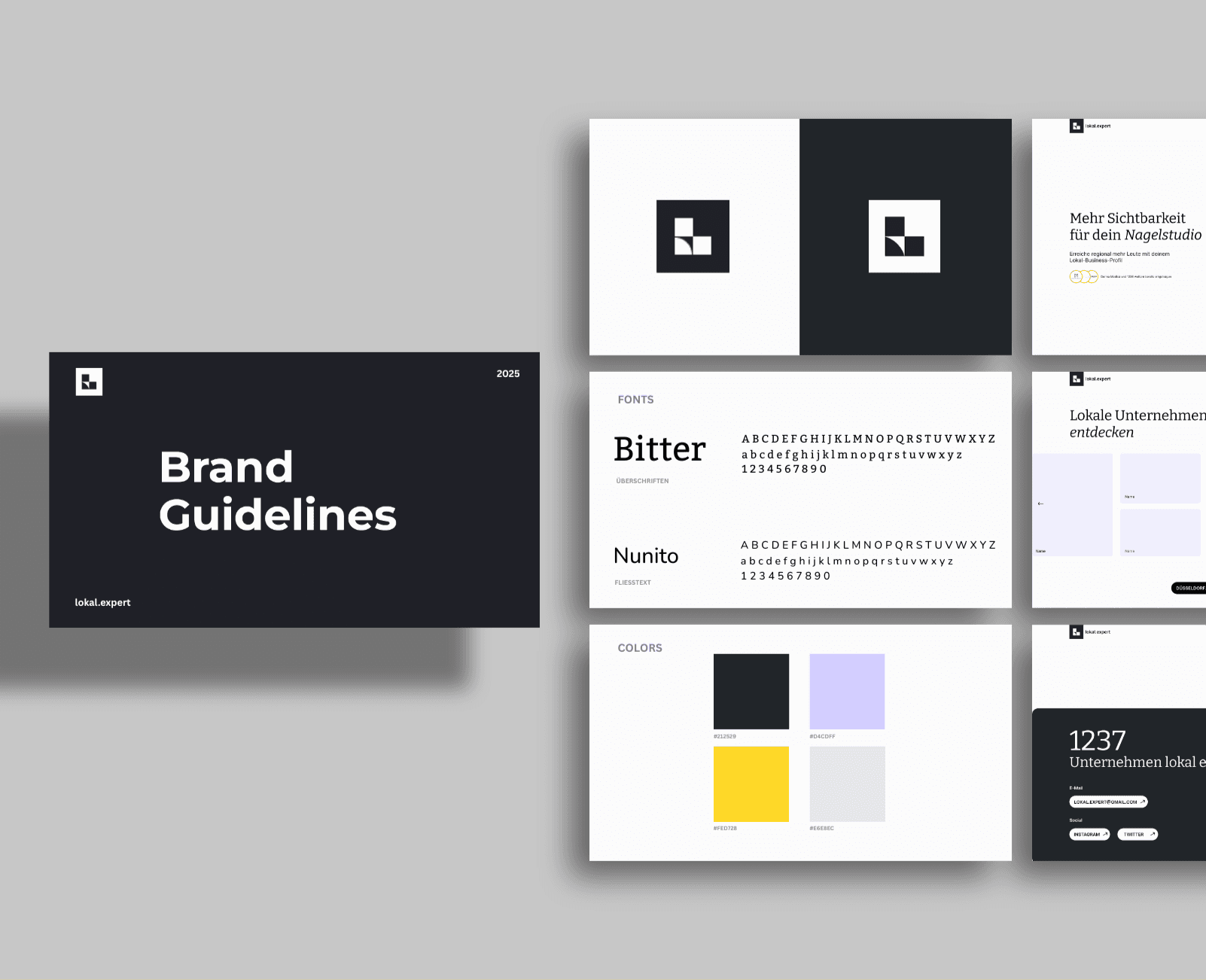 lokal.expert brand guide presentation