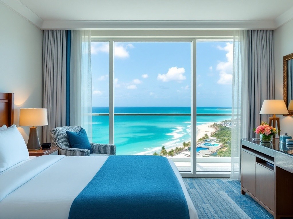 Ocean view from hotel room