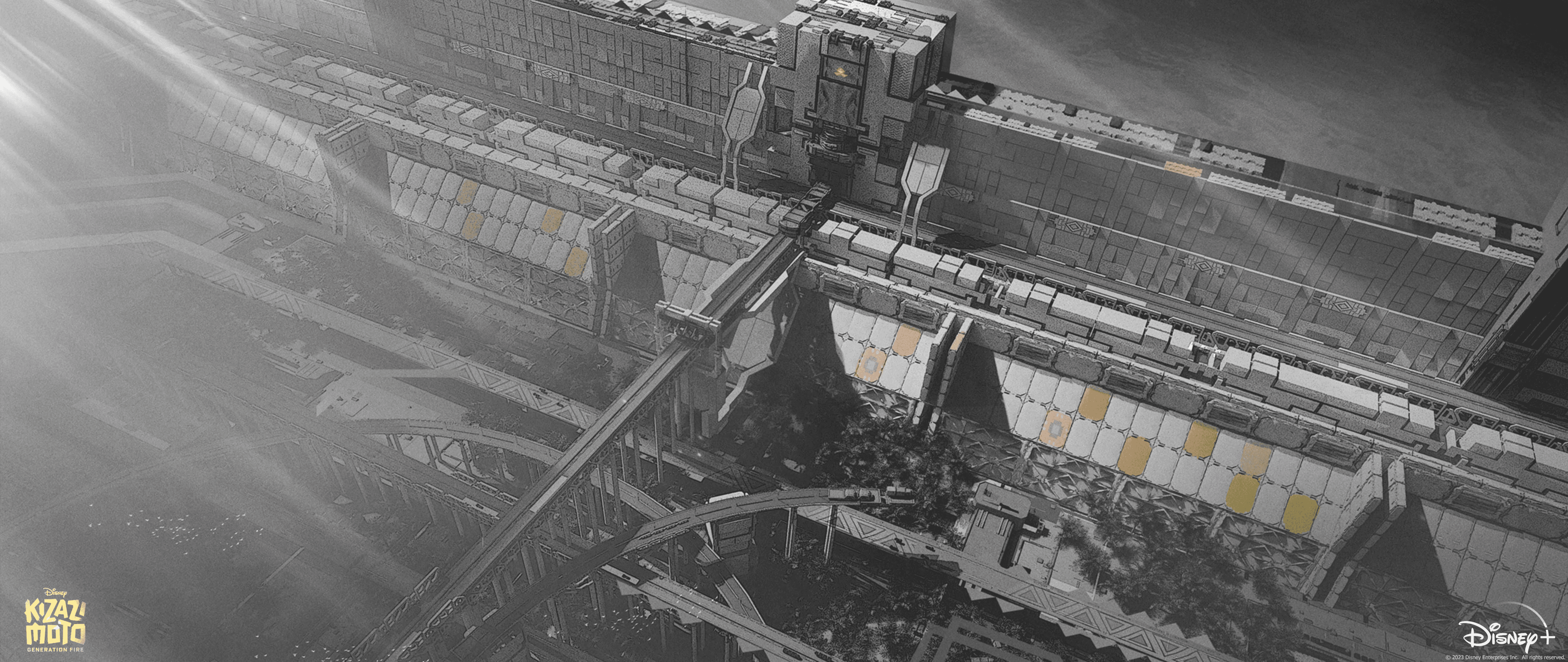 Kizazi Moto color key art – defining light and key narrative moments