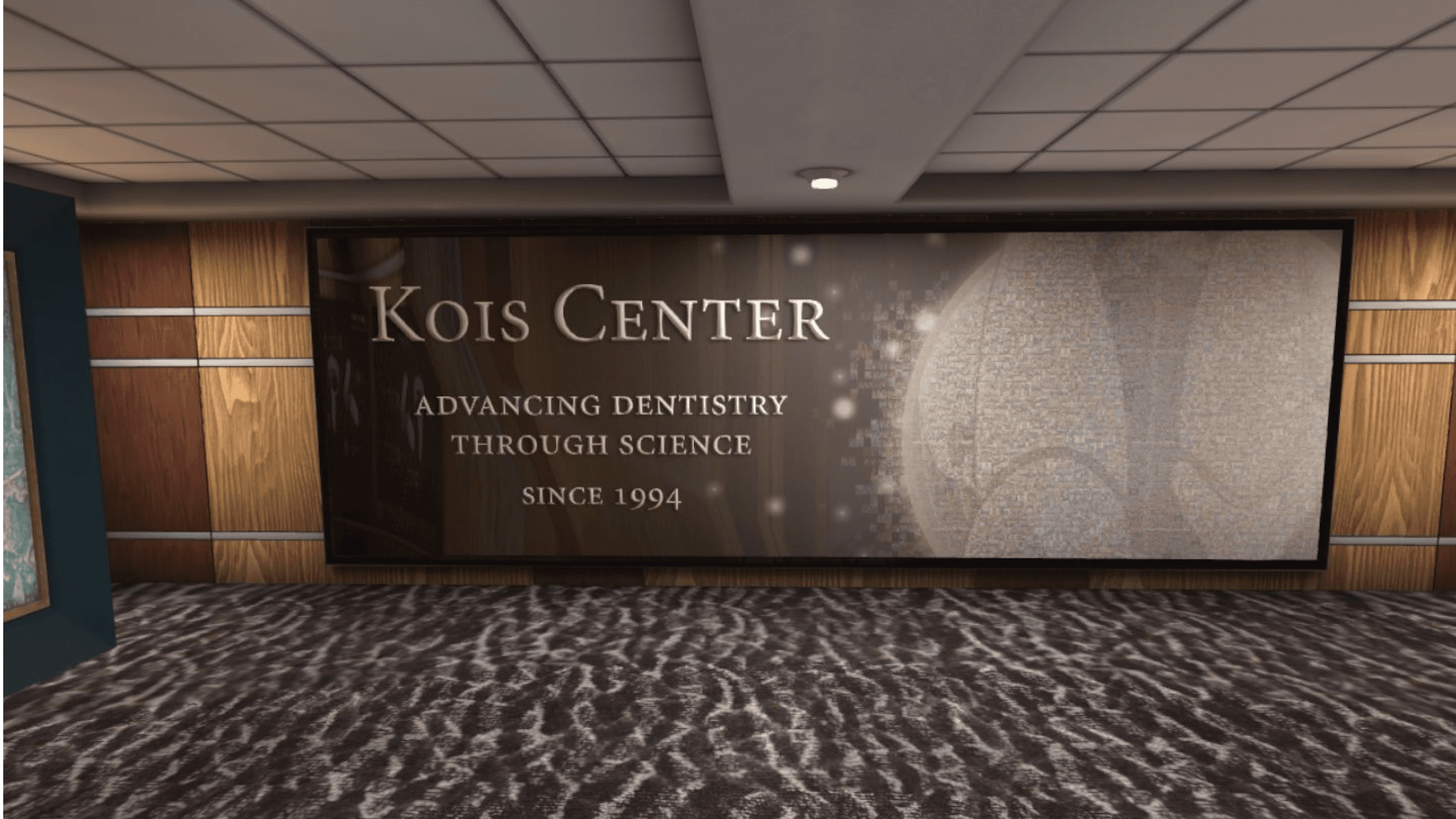 Screnshot of a VR education app