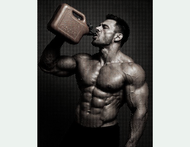 man riding a bicycle