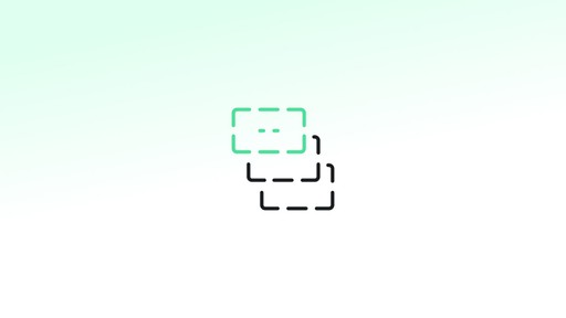 An icon representing structure on a pale green background
