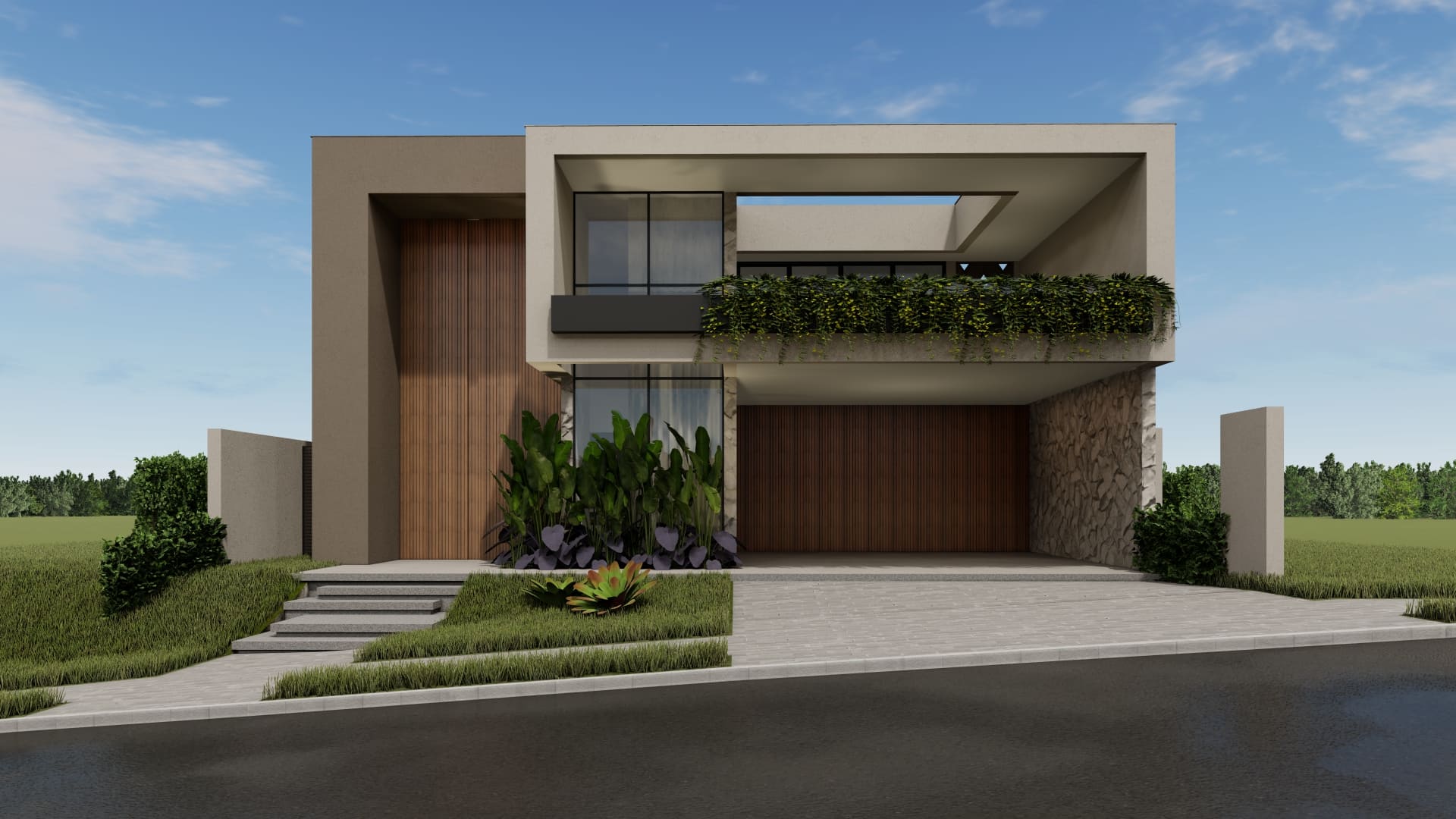 Projeto arquitetônico residencial da Meraki Arquitetura, com design inteligente, estética contemporânea e integração com o entorno.