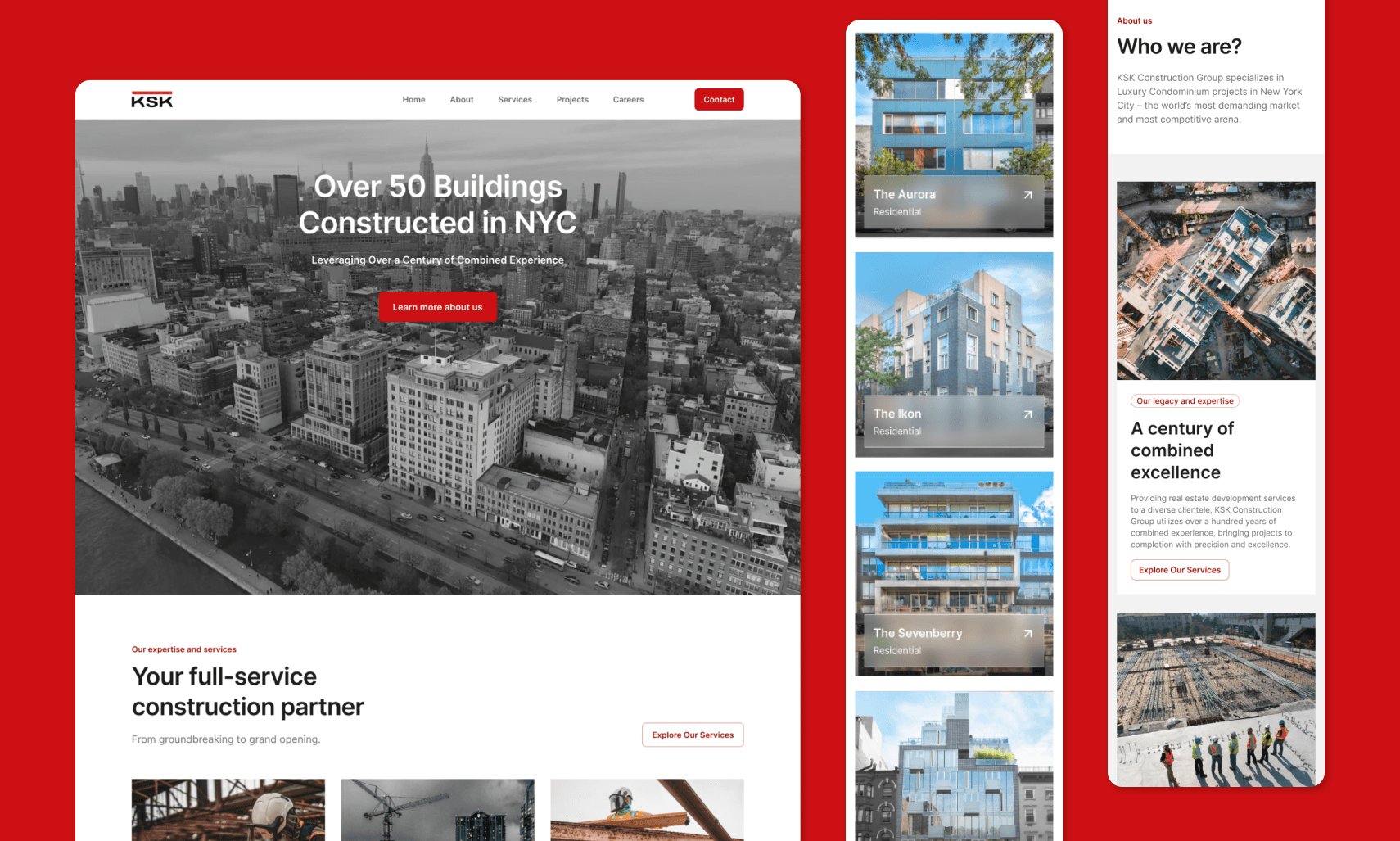 Diseño de landing page minimalista creada por Laura León