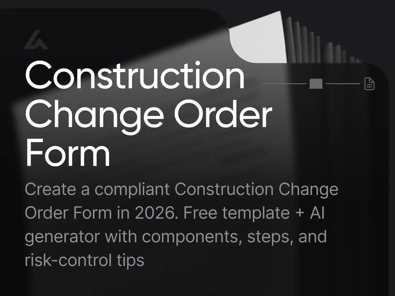 Construction Change Order Form