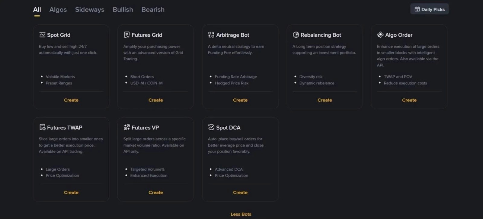 Binance trading bots