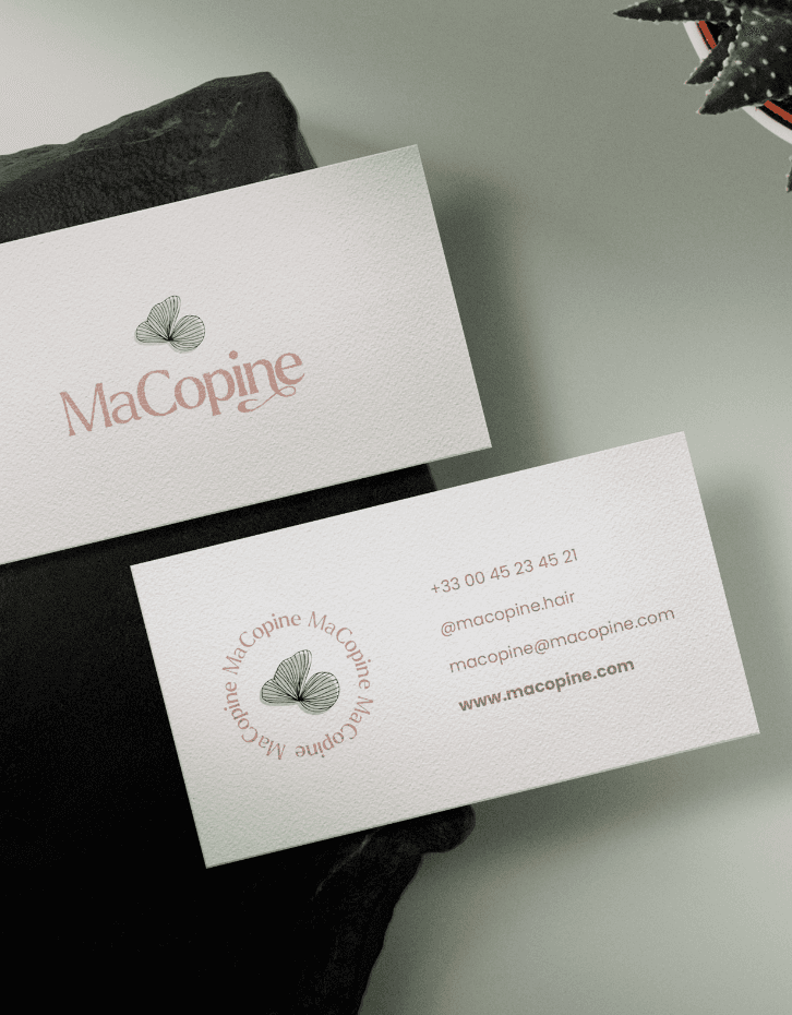 Ma Copine Visitenkarte Mockup