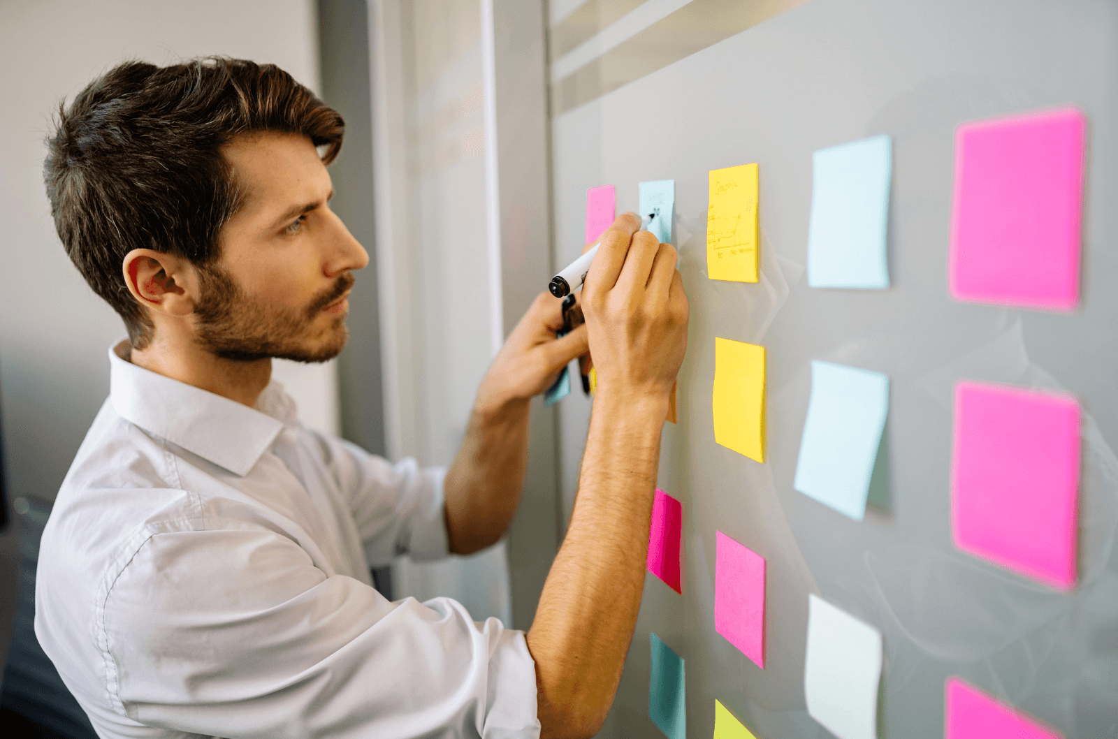 person planning implementing sofrtware