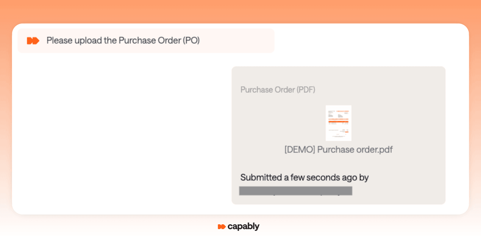 upload purchase order