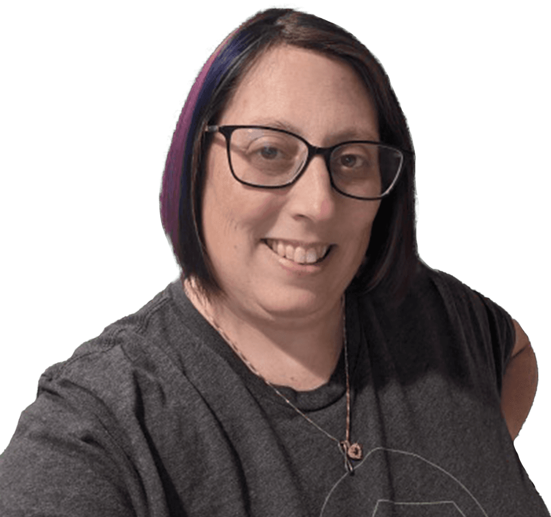 Colour photo of Amy Ferrara - Revo Books General Manager