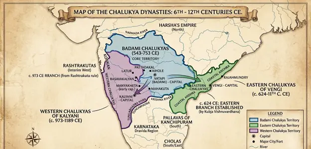 Map of chalukyas