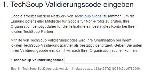 Validierungscode