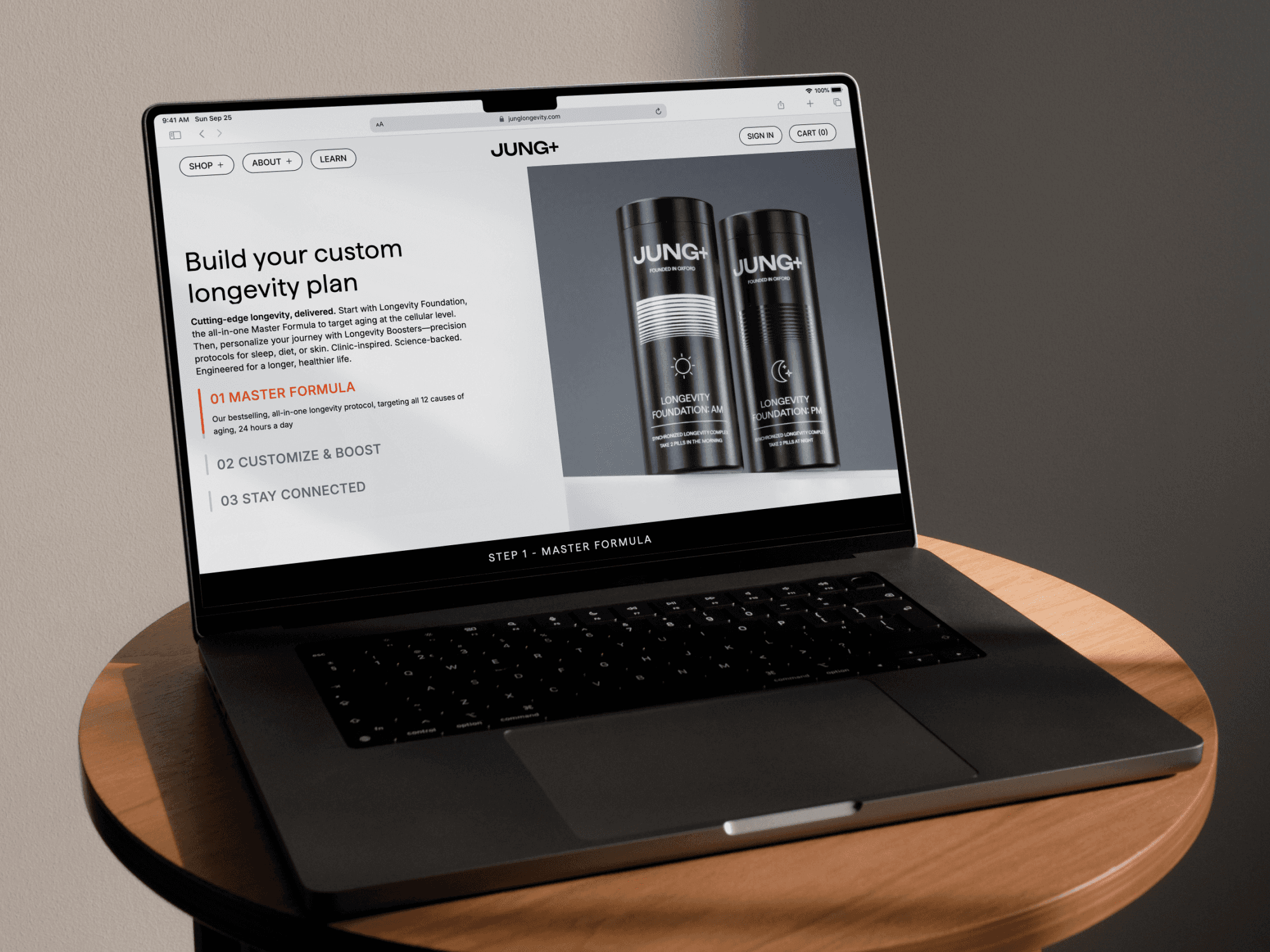 JUNG+ 长寿健康产品电商网站设计