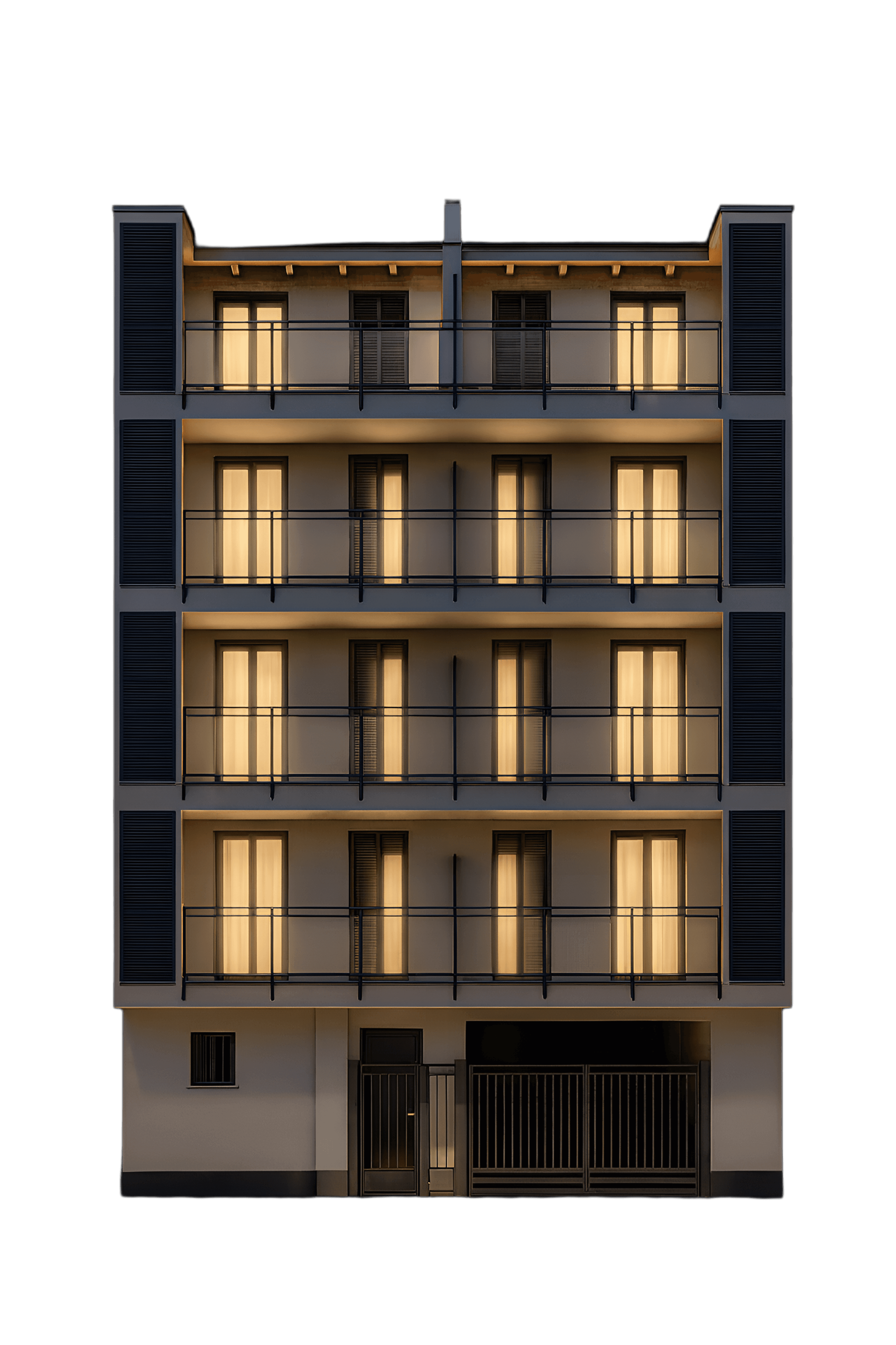 modern sculptural building with curved wooden exterior