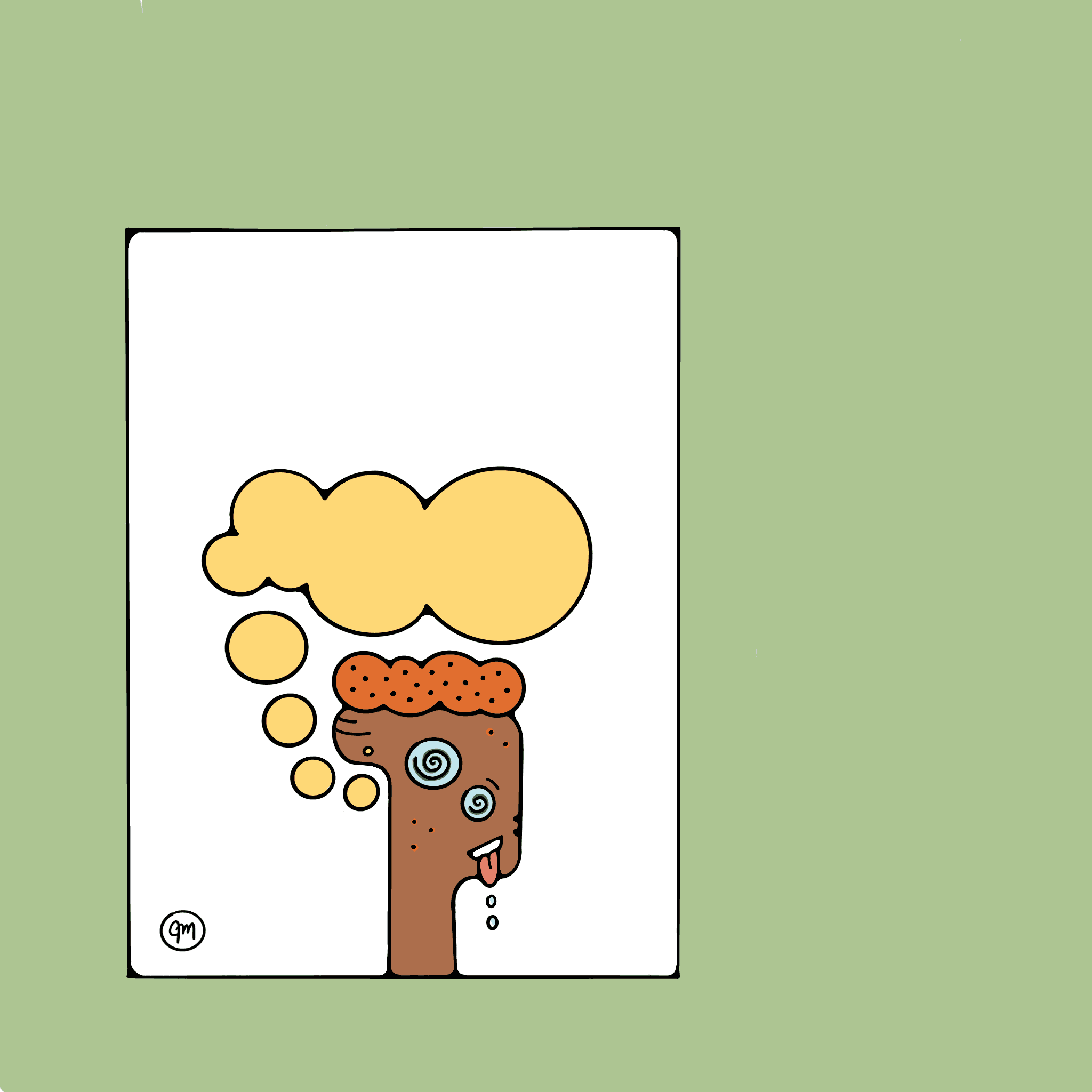 Doodle of a figure that's gone crazy..