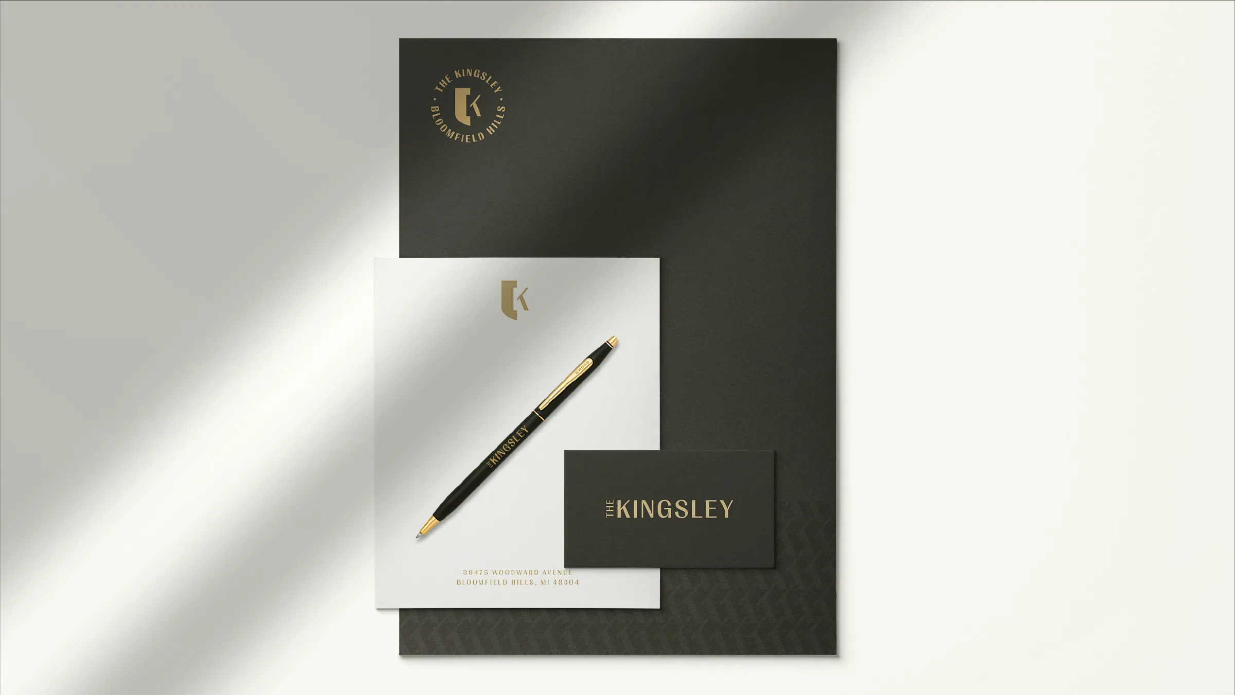 Collateral Layout - folder, note pad, business card