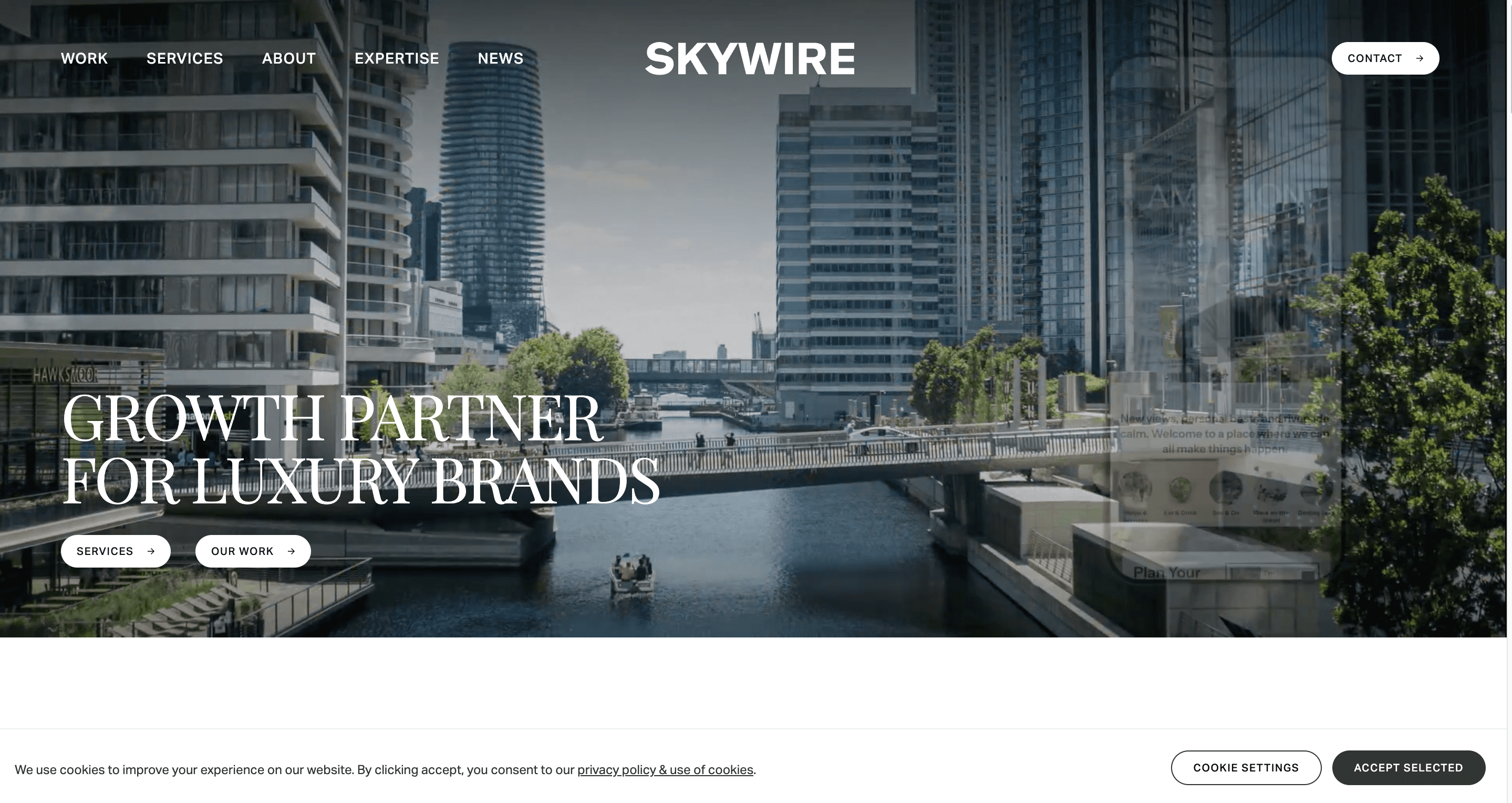 Skywire Website Homepage