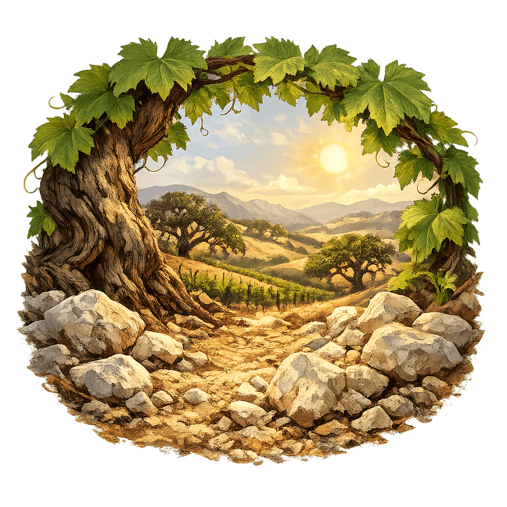 Detailed graphic of the Adelaida District wine region.