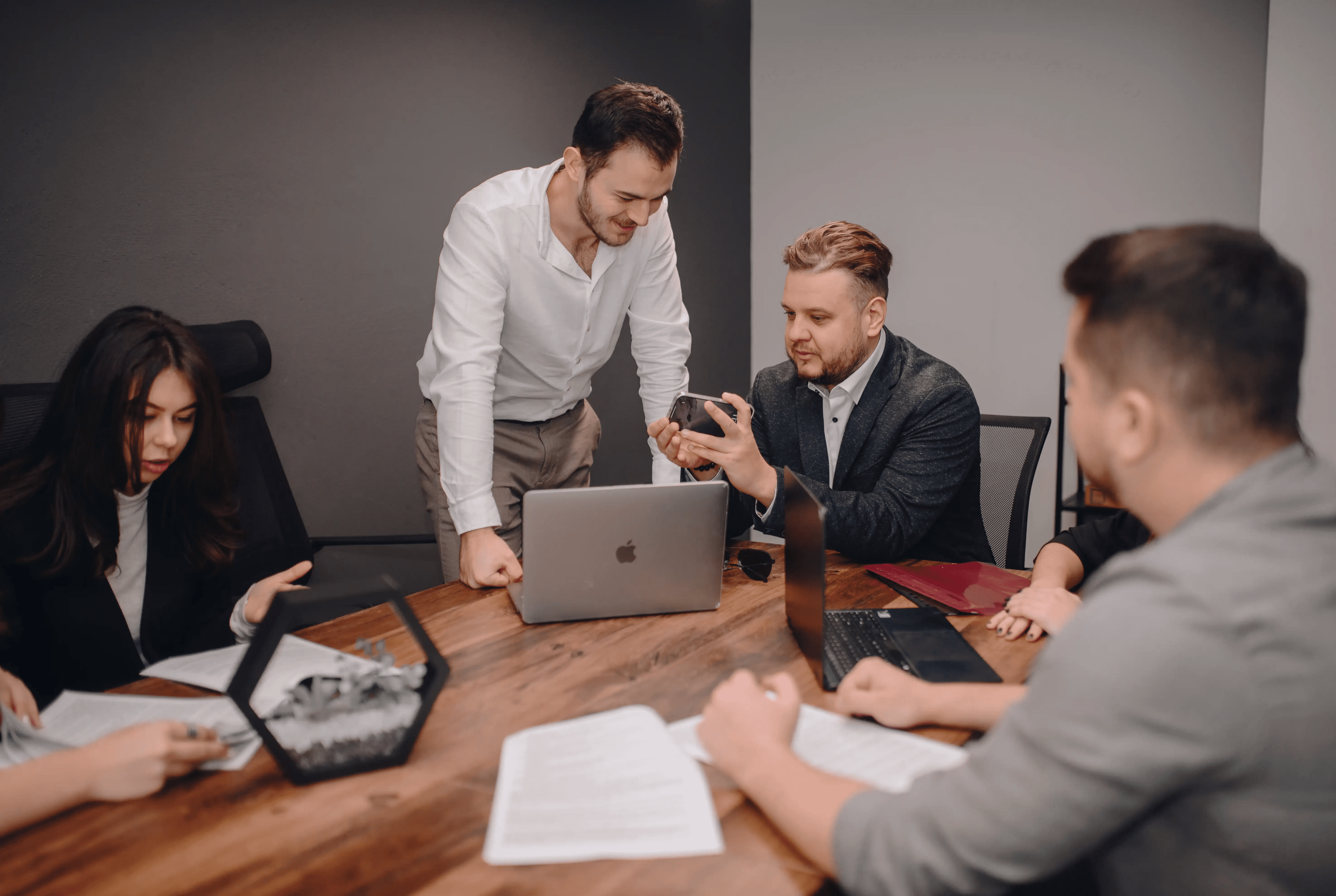 Team siting at the table