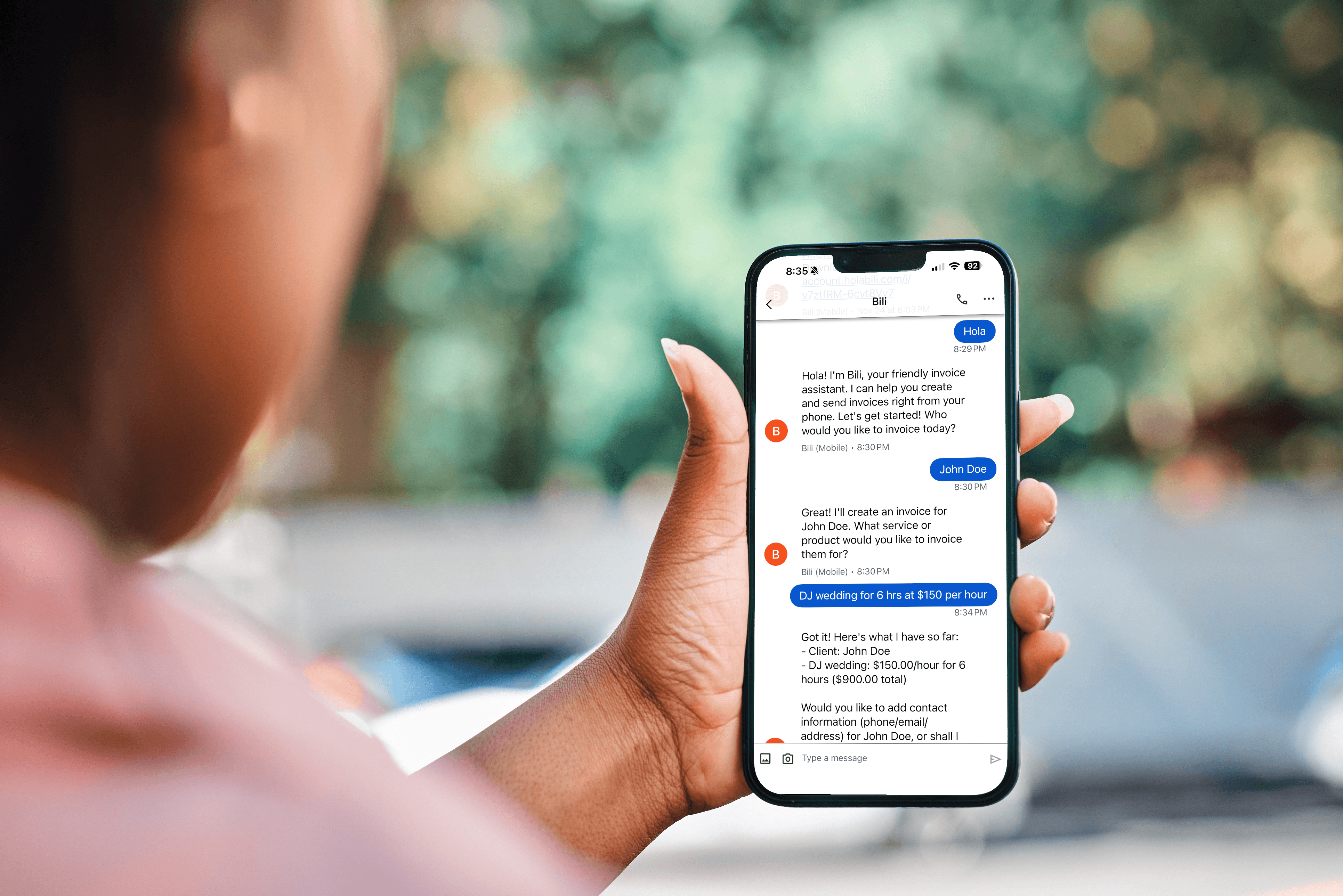 A mockup of Freelio's mobile app