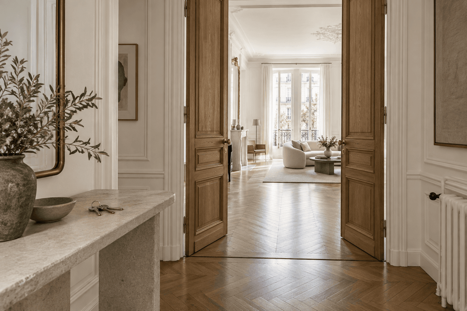 Portes ouvertes d’un appartement parisien lumineux avant sa mise en vente