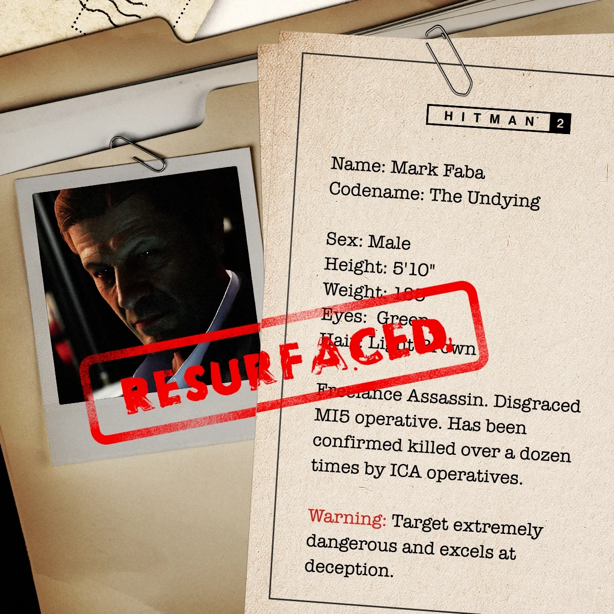The Sean Bean dossier — Hitman 2