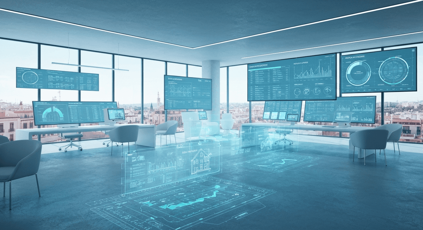 Futuristic real estate office automation
